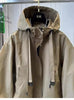 Korean Solid Casual Trench Coat Women Spring Autumn Loose Long Sleeve Hooded Zipper Windbreaker Female Outerwear