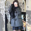 Japan Jk Wool Jackets Solid Loose Thickend Lapel Spring Jacket Korean Preppy Casual Coats Female Tops