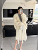 Women Autumn Furry Sweater Coat Single Button Design Knitted Warm Coat Thick Cardigans Clothes Tops For Women Sweater