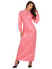Women's Sexy Glossy Vinyl Metallic Dress Turtleneck Long Sleeve Shiny Clubwear for Rave Party Music Festival Night Out