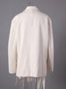 Women Beige Flower Ribbon Big Size Vintage Blazer Lapel Long Sleeve Jacket Tide Spring Autumn CPG2872