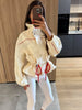 Elastic Drawstring Waist Jackets Women Casual Stand Collar Long Sleeves Cropped Trench Outerwear Lady Autumn Daily Windbreaker