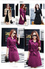 Autumn Korean Mid-Length Trench Coat Women Double-Breasted Slim Temperament Windbreaker Female Casual Outwear Overcoat