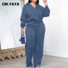 Striped Women's Set V-neck Long Sleeve Sweatshirt and SweatPants Tracksuit Winter Two 2 Piece Set Outfit