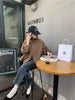 Korea Short Outerwear Woman Casual Loose Lazy Chic Long Sleeve Cotton Blends Windbreaker Coats Thin Thench