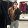 Lace-Up Long Overcoat Women's Coat Office Lady Elegant Woolen Furry Patchwork Long Sleeve Coats Loose Cardigan Jackets