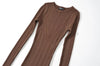 Sexy O Neck Ribbed Knitting Fishtail Sweater Dress Women Full Sleeve Stretch Basic Bodycon Maxi Long Mermaid Robe Vestido