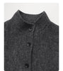 Women Short Woolen Coat Stand Up Twill Texture Single Breasted Ladies Jacket Retro Woman Outwear Autumn Winter