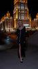 Flare Long Sleeve Ruffle Sexy Maxi Dress Women Autumn Pink V Neck Single-breasted High Waist Club Long Dresses Female