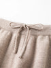 Leisure Loose-fitting High-waisted Drawstring Knit Lantern Pants for Women Winter Style Korean Style