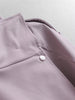 Solid-color England Style Tie-waist Mid-length Coats Long Sleeves Autumn Simple Women's Jackets