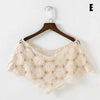 Women Vintage Crochet Knit Cape Elegant Cute Lace Short Hollow Out Shawls Shrug Poncho Wedding Bridal Evening Dress Lace Scarf