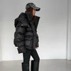 Chic All-Matched Solid Women's Cotton Coat Hooded Zipper Full Sleeves Thicken Bread Coats Autumn Winter Lady Tops