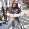 Women's Coat Stand Collar Single Breasted Ruffle Hem Patchwork Female Cape Early Spring Chic Holiday Lady Capes
