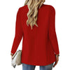 Women's Business Blazer Long Sweater Cardigan Lapel Long Sleeve Solid Button Casual Elegant Jacket Coat Loose Outwear
