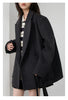 Women Woolen Blazer Loose Vintage V Neck Female Jacket Suit Double Breasted Office Ladies Coat Spring Autumn