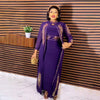 African Wedding Party Dresses for Women Spring Autumn African Long Sleeve Red Black Blue White Long Dress Suit Muslim Abaya