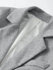 Autumn Winter Lady Office Two-piece Set Woolen Coat Skirt Set Women Lapel Hidden Buckle Blazers+High Waist Pleated Skirt Outfits