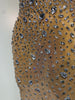 Rhinestones Sexy Mesh See Through Bodycon Dress Women Birthday Evening Cocktail party Gown Red Carpet Club Stage Outfit