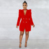 Elegant Women Blazer Women Autumn Winter Streetwear Robe Femme Blazer Style Bodycon Midi Dress Female Clothing