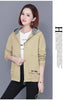 Women'S Clothes Spring Autumn Jacket Top Women Windbreaker Korean Loose Casual Hooded Jacket Ladies All-Match Coat
