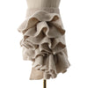 Three Piece Set For Women Lapel Long Sleeve Coat High Neck Vest Spliced Ruffles Skirt Chic Sets Female