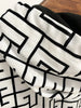 High Street F/W Designer Jacket Women's Geometric Monogram Printed Velvet Hooded Bomber Jacket