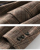 Spring Autumn Plaid Suit Jacket Women Casual Blazers Small Coat Lady Outerwear Loose Tops Female Lattice Blazers
