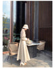 Winter Long Wool & Blends Coat for Women Chic Elegant Womans Clothing Skirted Woolen Overcoat
