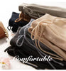 Women 100% Wool Pants Autumn and Winter Soft Comfortable High-Waist Knitted Thicken Pants Female Thin pants Casual Trousers