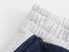 Women 2 Piece Set Denim Pullover Sweatshirts & Vintage High Elastic Waist Trousers Feamle Chic Lady Pants Set