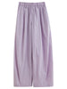 Fall Women‘s Polka Dot Barrel Leg Pants, High Waist Turned-Down Waistband Trousers for Casual Chic Style