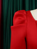 Autumn Stylish Women Evening Party Dress Long Puff Sleeve Elegant Pleated A-Line Gowns Birthday Wedding Celebrate Robes