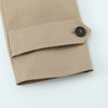 Women Khaki Double Breasted Short Trench Jacket Vintage Notched Neck Long Sleeve Female Chic Lady Coat Outfits