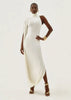Split Turtleneck Sexy Maxi Dress Women Gown One-shoulder High Waist Bodycon Solid Club Party Long Dress Elegant