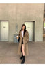 Vintage Elegant Women Long Trench Casual England Long Sleeve Belt Coat Jacket Fall Winter Lady Sweet Retro Harajuku Pockets Tops