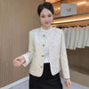 Comfortable Jacket Women Spring Autumn 2025New Coat Female Short Temperament Outwear High Blue Casual Overcoat Lady Tops