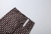 Sexy 3 Piece Set Woman Polka Dot Print Headscarf+Low-Neck Full Sleeve Tops+Metal Buckle Crop Pants Streetwear