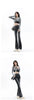Women Jeans Cotton Denim Flared Pants Elastic Force Vintage Streetwear High Waist Slim Mom Harajuku Trousers Plus Length