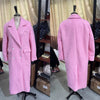 Autumn Winter Solid Women's Woolen Overcoat Urban Long Sleeve Lapel Button Female Outwear Elegant Lady Overcoats
