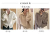 100%cashmere cardigan for women high neck loose and soft sweater for autumn and winter wool knitted sweater thickened coat