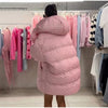 Autumn Winter Print Women's Cotton Jacket Loose Hooded Thicken Zipper Pockets Jackets Female Warm Full Sleeve Outwear