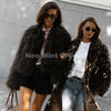 Winter Tassels Faux Fur Coat for Women Stylish Chic Fluffy Fur Jacket Furry Fox Fur Overcoat Girl Shaggy Outerwear