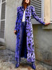 Long Velvet Trench Coat for Women Floral Lapel Collar Soft Fall Peaked Lapel Long British Style Elegant Overcoat
