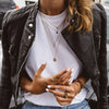 Jackets Women Elegant Stand Collar Faux Leather Coats Streetwear Zipper Splice Pockets Jacket Slim Fit High Street