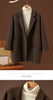 Double-sided Wool Coat Autumn Winter Women's Suit Collar Cocoon-neck Raglan Sleeves Small Lloose Versatile Pure Woolen Coat