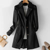 Spring Autumn Solid Trench Coat Women Single-Breasted Khaki Black Pink Beige Windbreaker Outerwear Casual Tops JH33