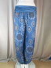 Women's Pants Floral Printed Patchwork Pleaded Harem Pants Bohemian Female High Waist Wide Leg Trousers Casual Ladies Streetwear