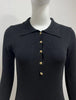 Winter Knitted Long Dress Women Elegant Casual Long Sleeved Maxi Party Dresses Autumn Chic Female Buttons Black Dresses