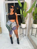 Women Plaid Denim Patchwork Streamer Irregular A-line Mini Skirt Street Female Classic Jeans Cargo Skirts